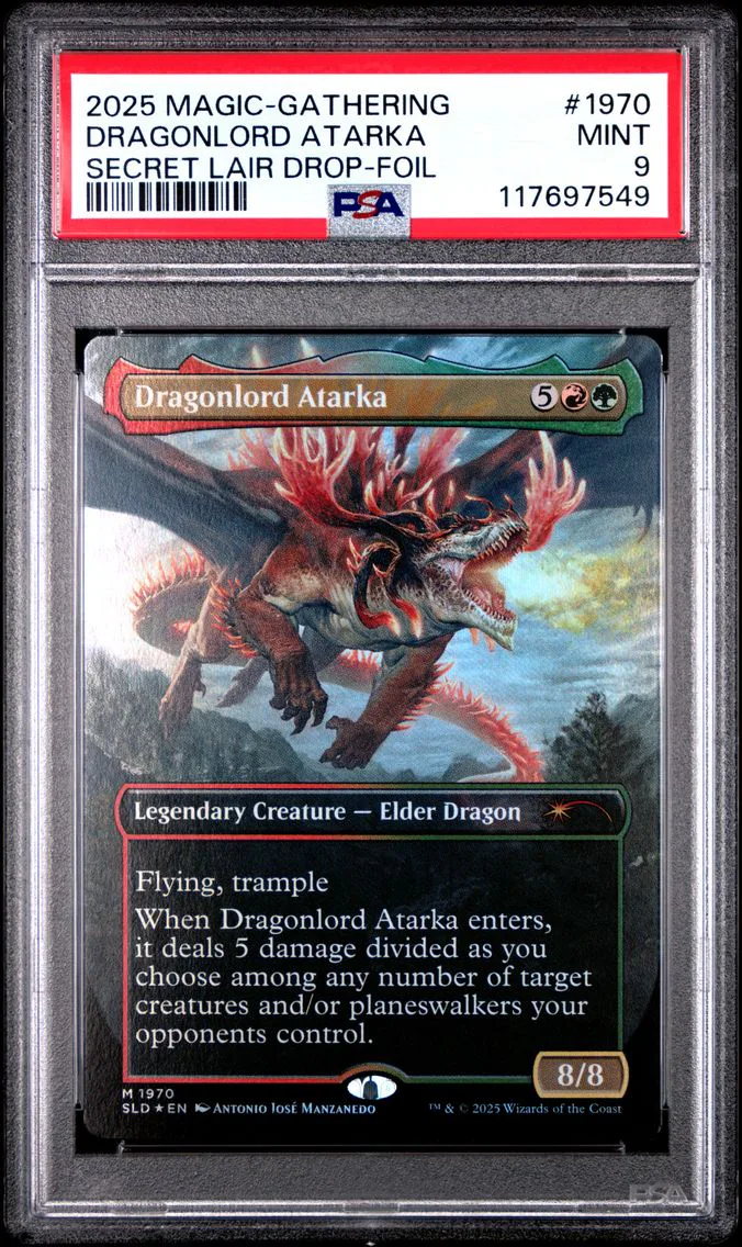 2025 #1970 Dragonlord Atarka PSA 9 Secret Lair Drop Magic the Gathering