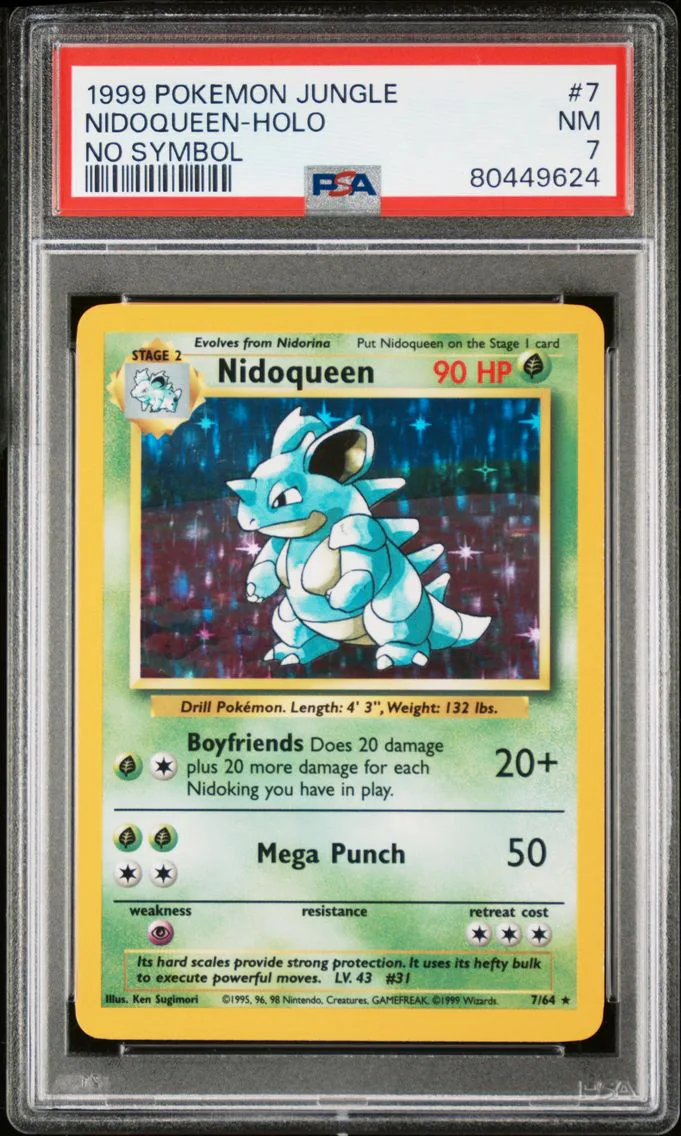 1999 #7 Nidoqueen-Holo PSA 7 Jungle