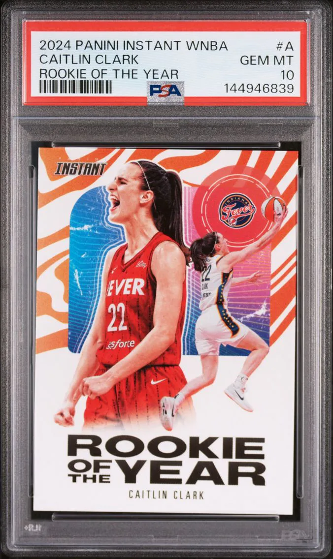 2024 #A Caitlin Clark PSA 10 Panini Instant WNBA Rookie of the Year