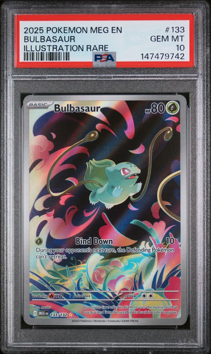 2025 #133 Bulbasaur PSA 10 Meg EN-Mega Evolution