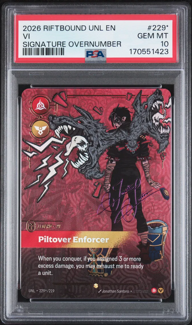 2026 #229* VI - Piltover Enforcer PSA 10 Riftbound: League of Legends Unl-Unleashed