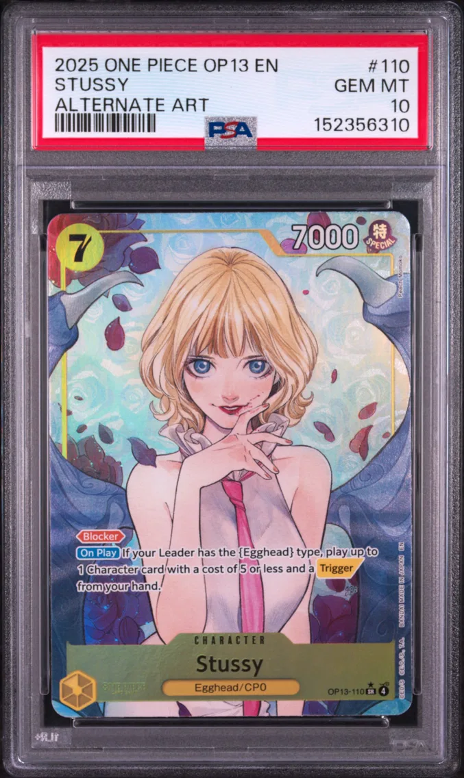 2025 #110 Stussy PSA 10 One Piece OP13-Carrying on His Will