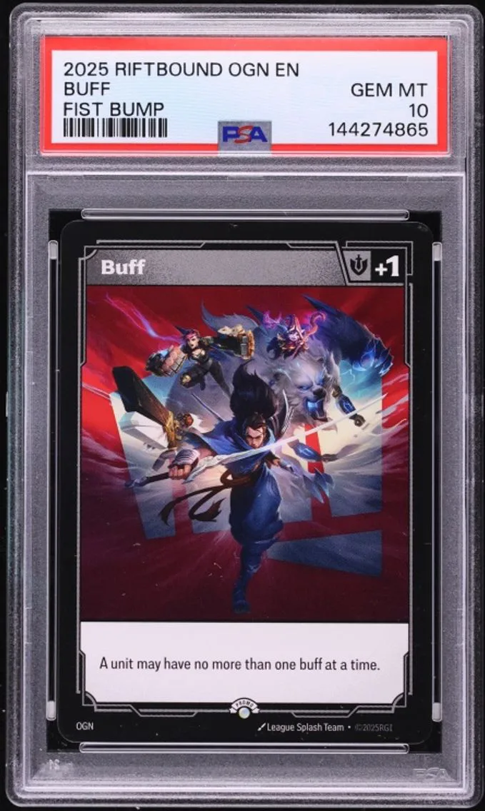 2025 Fist Bump Buff PSA 10 Riftbound League Of Legends Origins