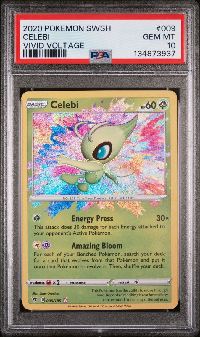 2020 #009 Celebi PSA 10 Sword & Shield Vivid Voltage Pokemon