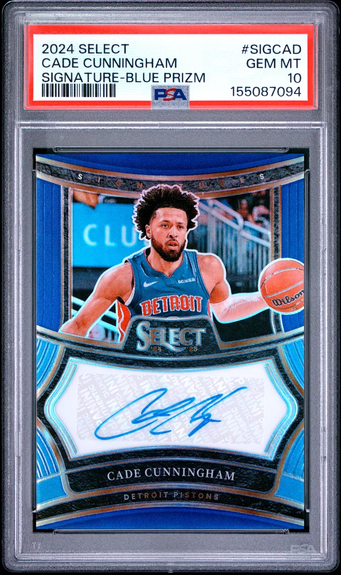 2024 #SIGCAD Cade Cunningham PSA 10 Panini Select Signatures