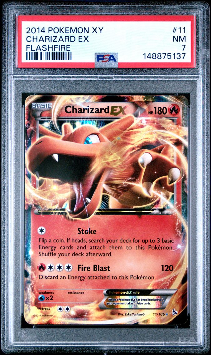 2014 #11 Charizard EX PSA 7 XY Flashfire Pokemon