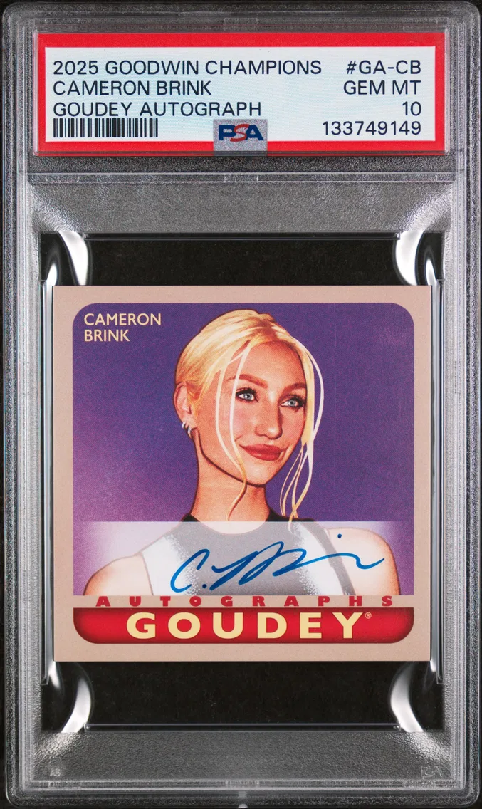 2025 #GA-CB Cameron Brink PSA 10 Upper Deck Goodwin Champions Goudey Autographs