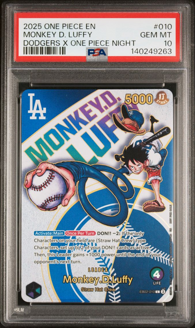 2025 #010 Monkey D. Luffy PSA 10