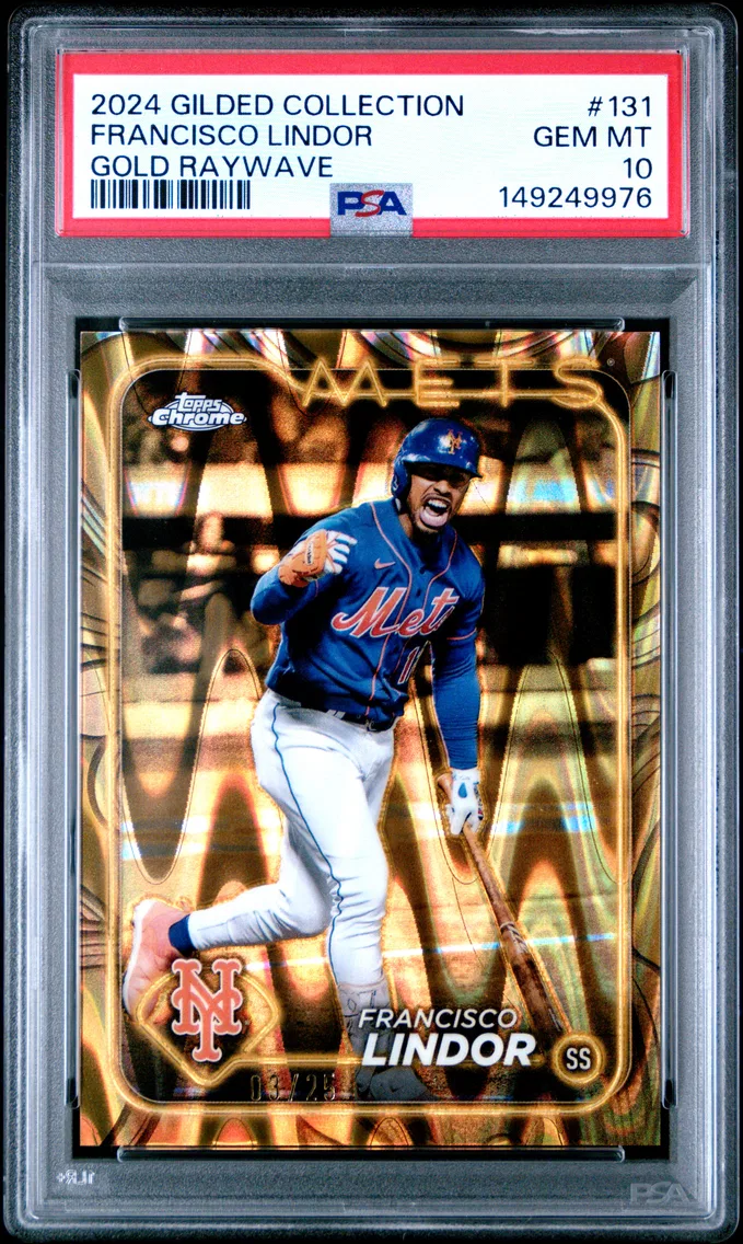 2024 #131 Francisco Lindor PSA 10 Topps Gilded Collection