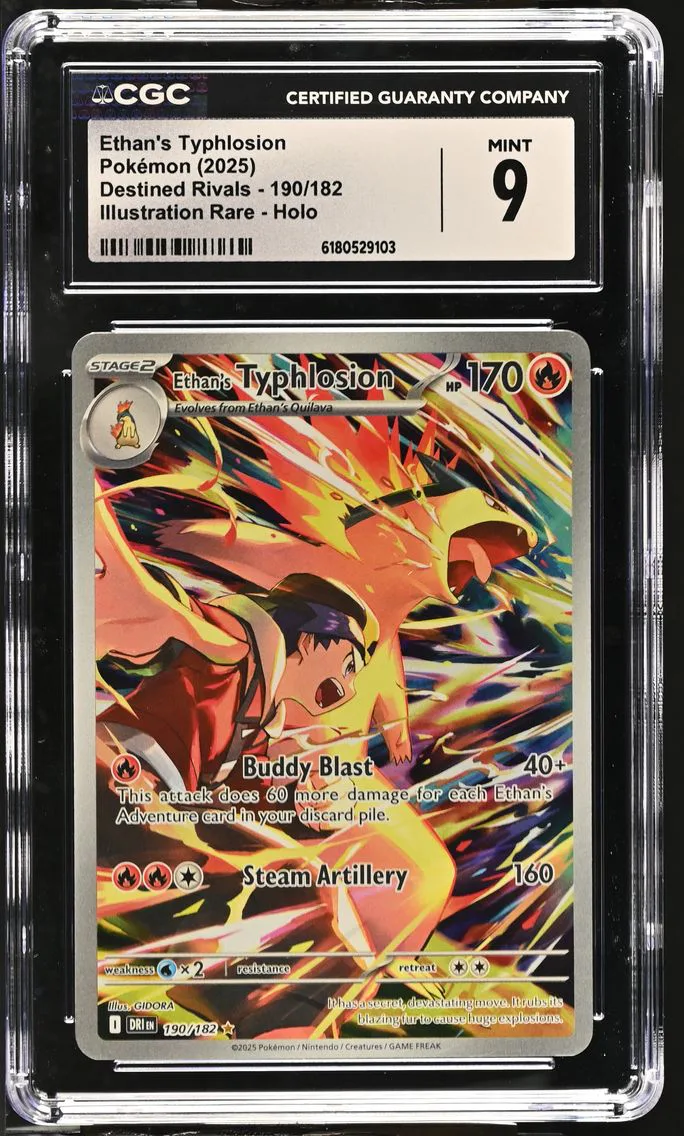 2025 #190 Ethan's Typhlosion CGC 9 Destined Rivals - DRI EN - English