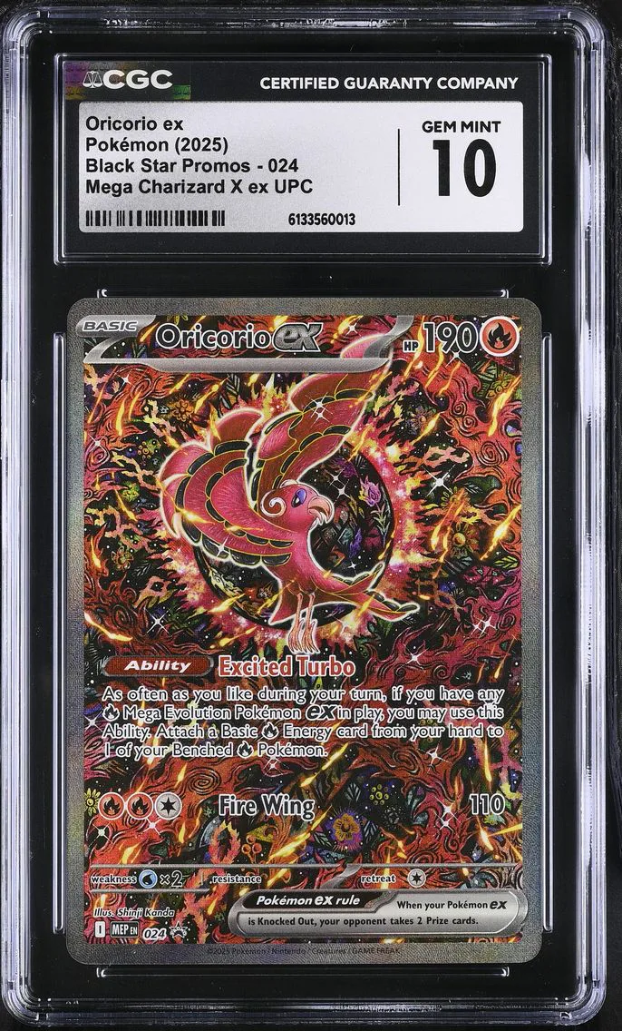 2025 #024 Oricorio ex CGC 10 Black Star Promos - Mega Evolution MEP EN - English