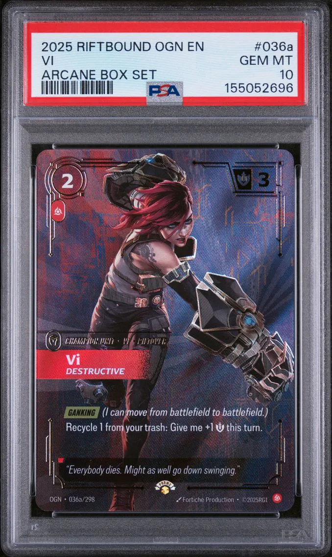 2025 #036a VI - Destructive PSA 10 Riftbound: League of Legends Ogn-Origins