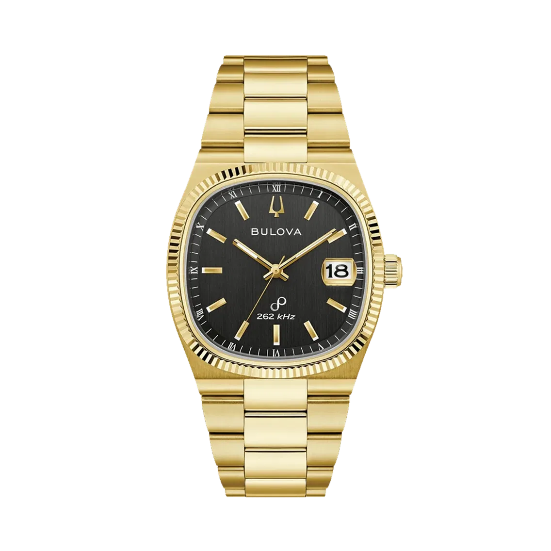 Bulova Super Seville Precisionist Gold-Tone 37.5mm - Black on Bracelet