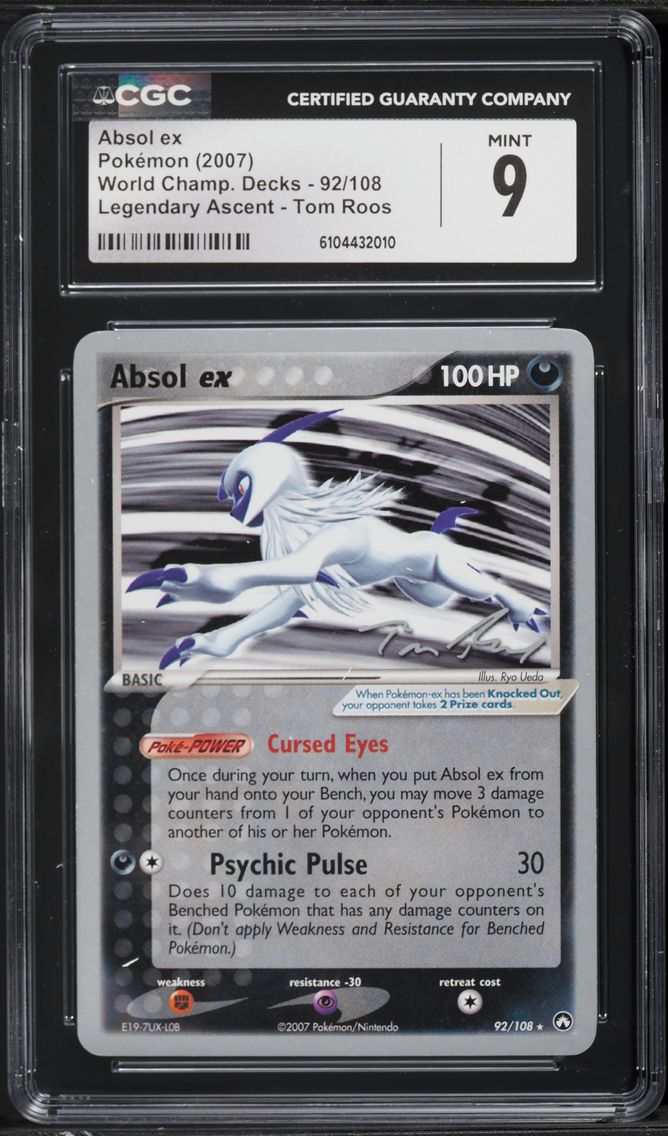 2004 #92 Absol ex CGC 9 World Championship Decks - English Pokemon