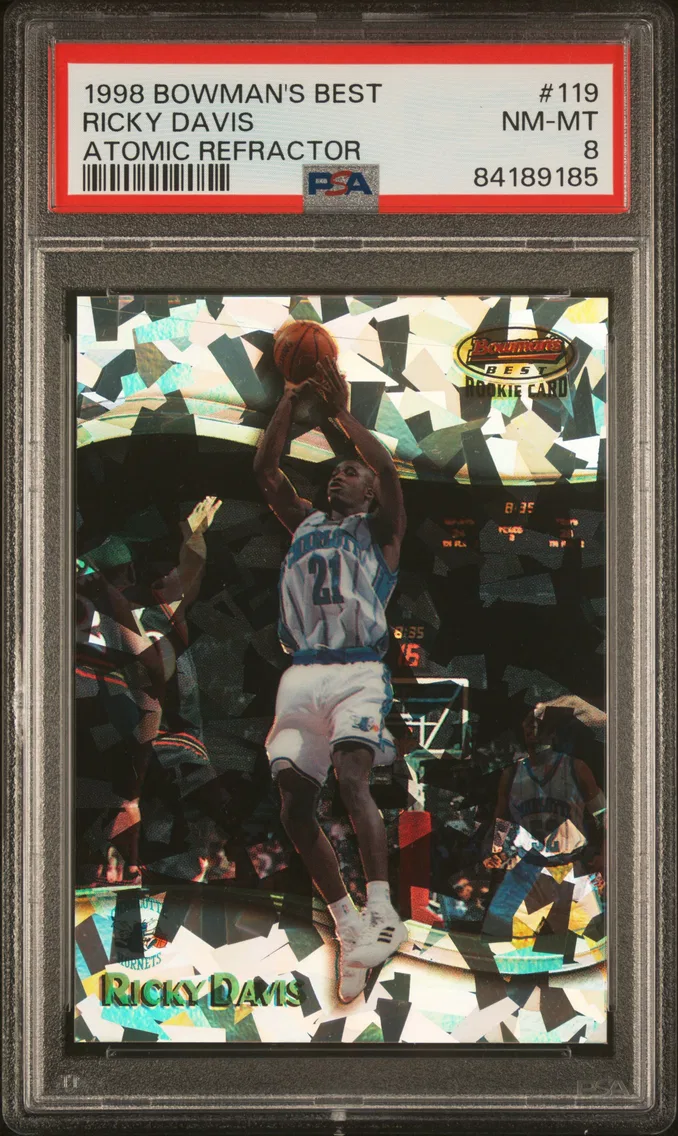 1998 #119 Ricky Davis PSA 8 Bowman's Best