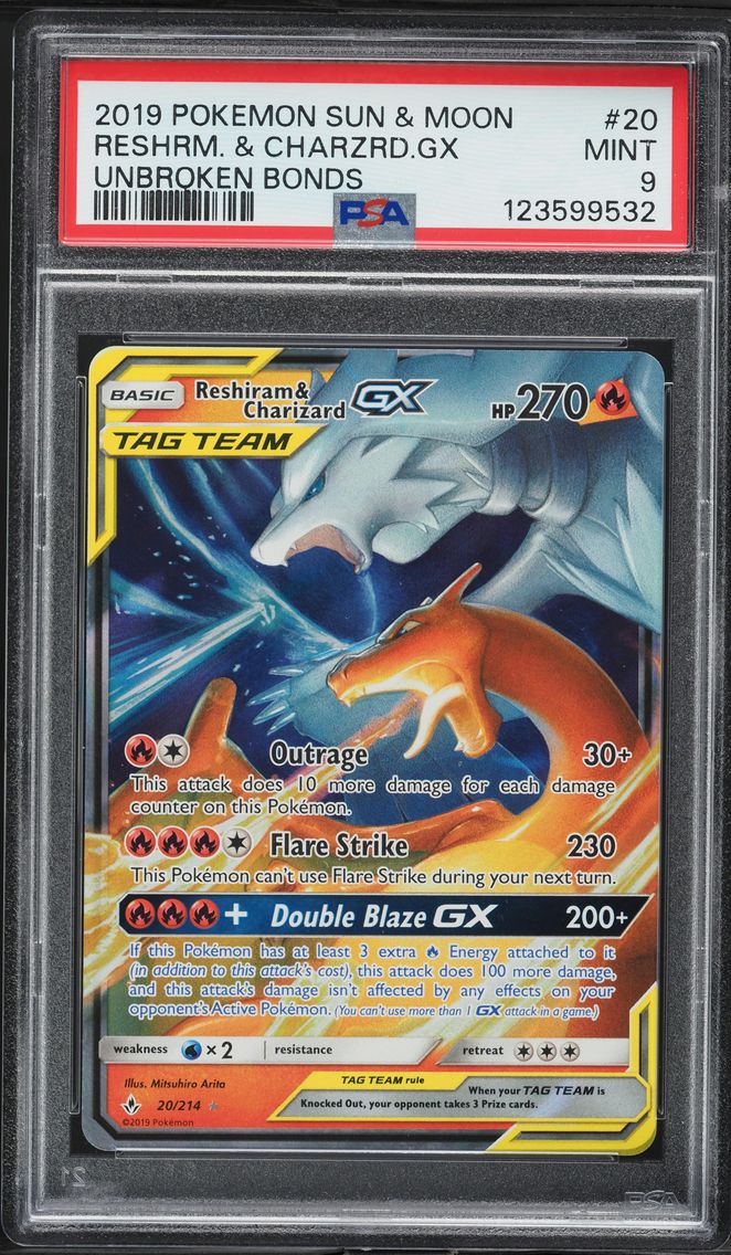 2019 #20 Reshiram & Charizard GX