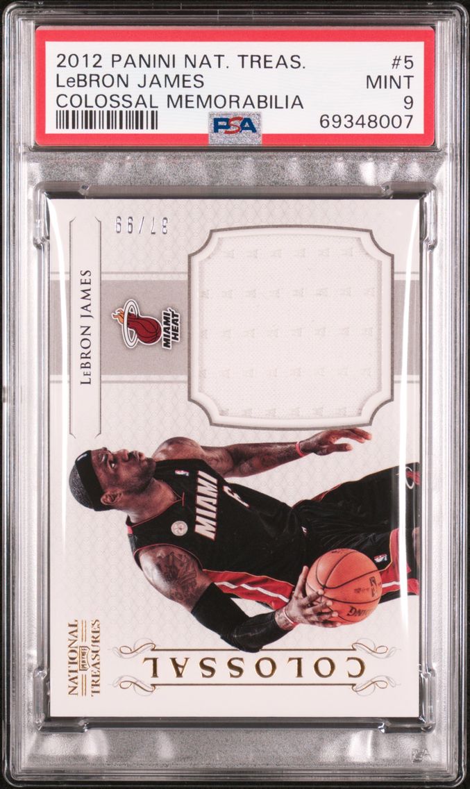 2012 #5 LeBRON JAMES PSA 9 Panin
