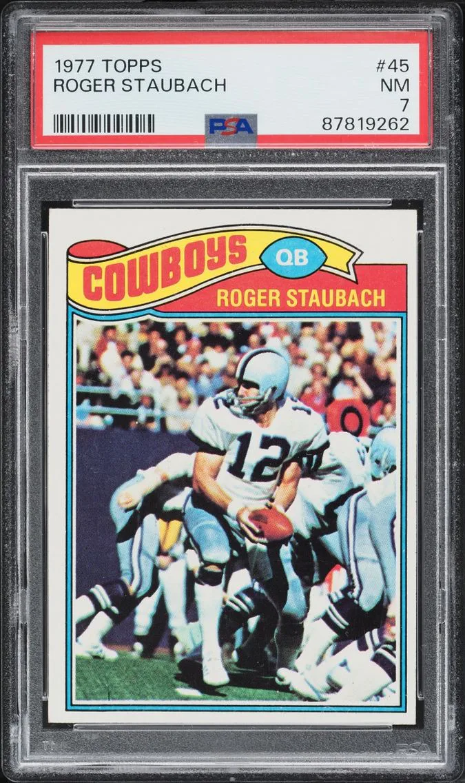 1977 #45 Roger Staubach PSA 7 Topps Football