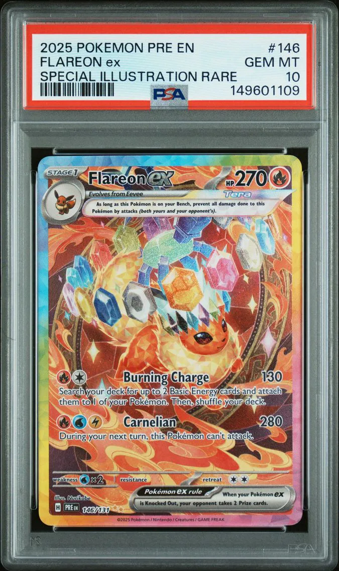 2025 #146 Flareon EX PSA 10 Pre EN-Prismatic Evolutions
