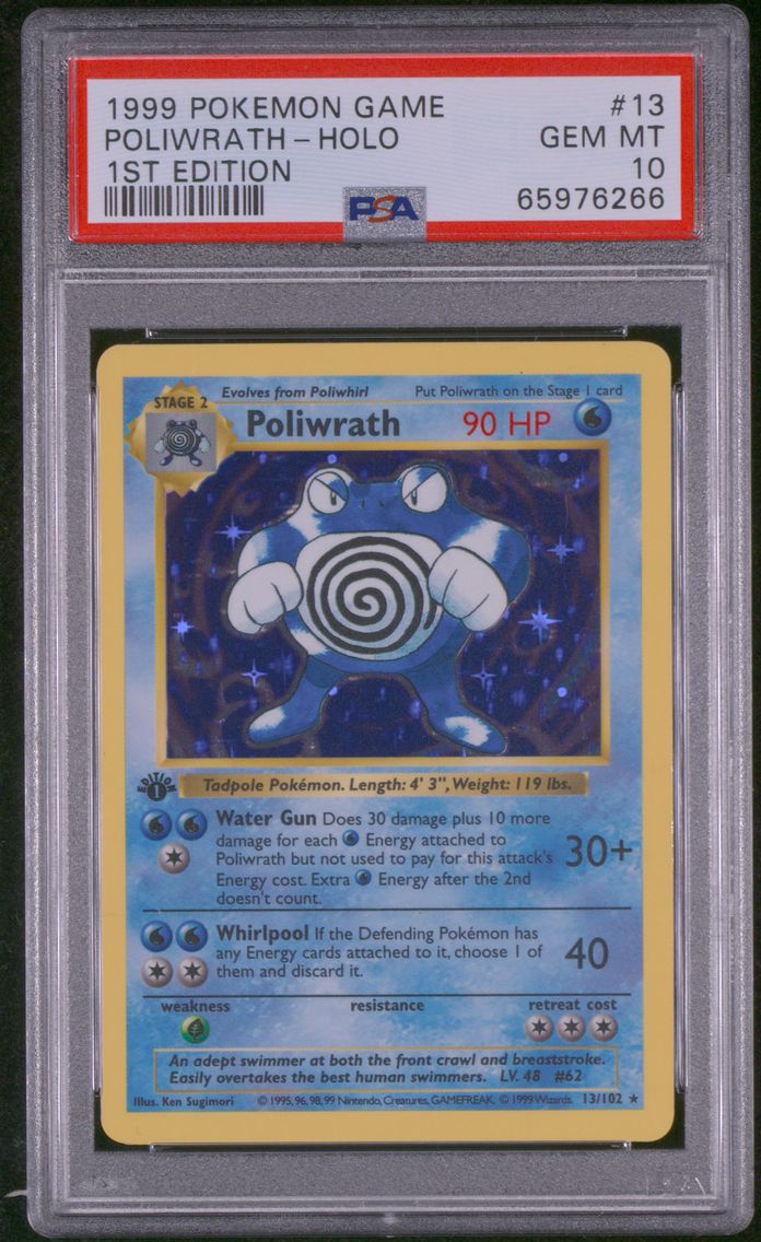 1999 #13 Poliwrath-Holo 1st Edit