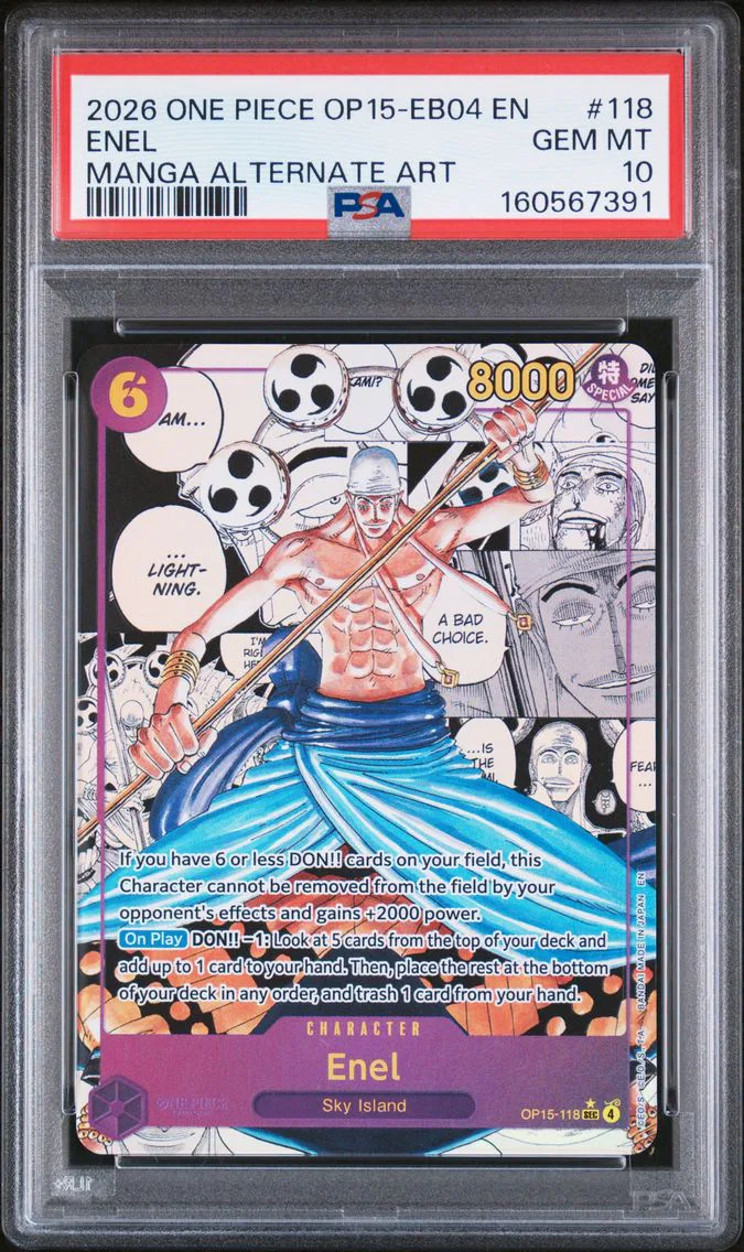2026 #118 Enel PSA 10 One Piece 