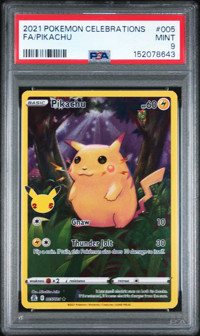 2021 #005 Full Art/Pikachu PSA 9 Celebrations