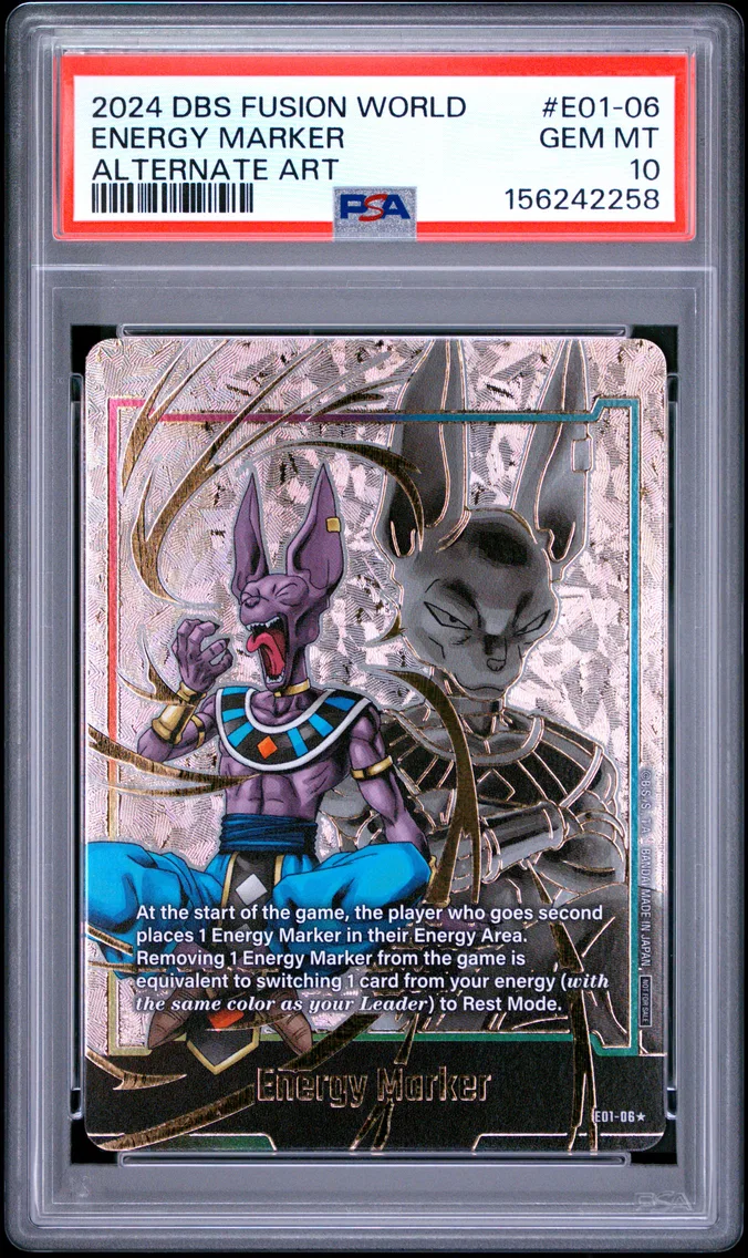 2024 #E01-06 Energy Marker PSA 10 Dragon Ball Super Card Game Fusion World Energy Marker Pack 01