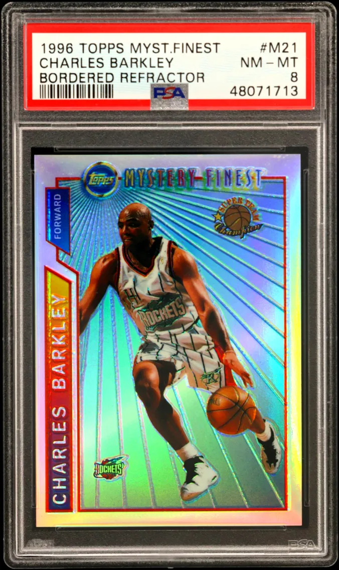 1996 #M21 Charles Barkley PSA 8 Topps Mystery Finest