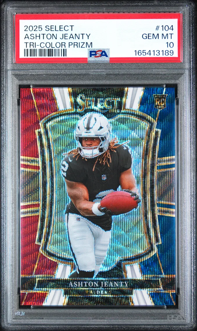 2025 #104 Ashton Jeanty PSA 10 Panini Select