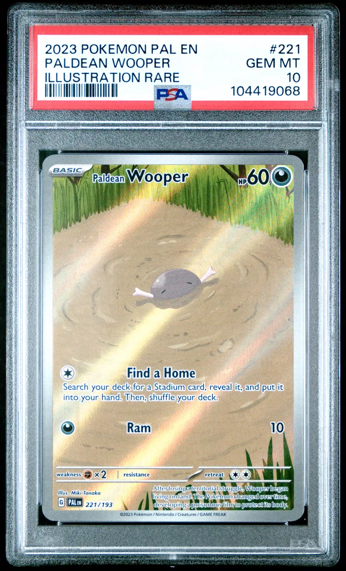 2023 #221 Paldean Wooper PSA 10 Pal EN-Paldea Evolved