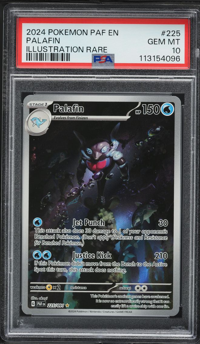 2024 #225 Palafin PSA 10 Paf EN-Paldean Fates Pokemon