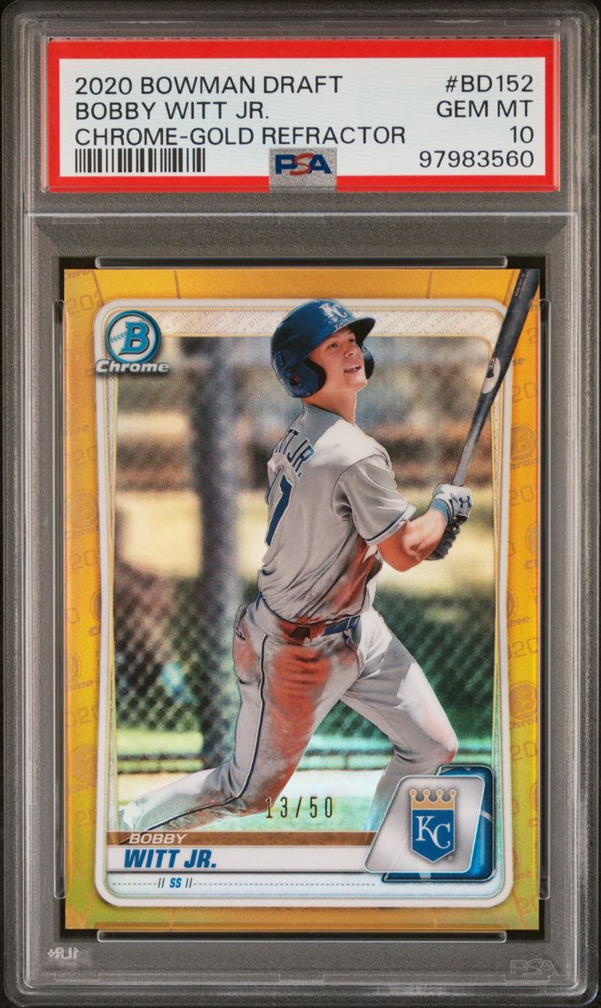 2020 #BD152 Bobby Witt Jr. PSA 1