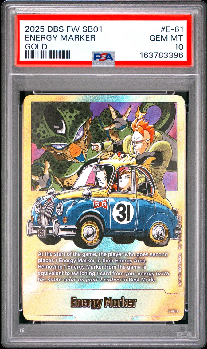 2025 #E-61 Energy Marker PSA 10 Dragon Ball Super Card Game Fusion World Manga Booster 01