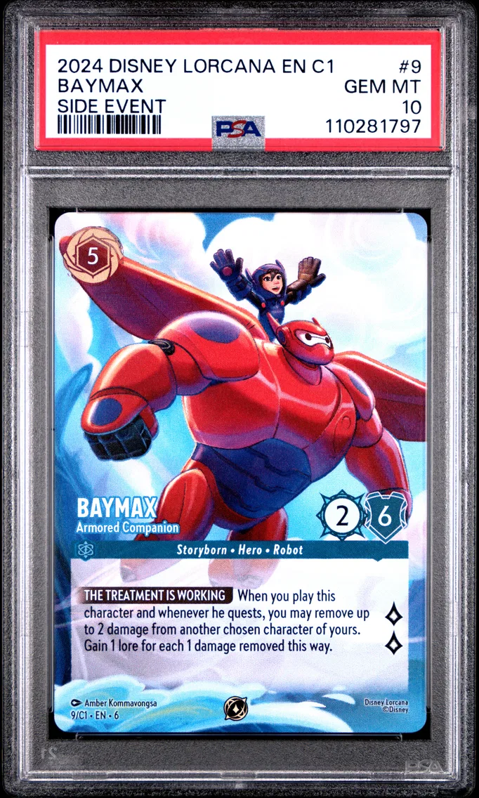 2024 #9 Baymax - Armored Companion PSA 10 Disney Lorcana EN C1-Lorcana Challenge Promo
