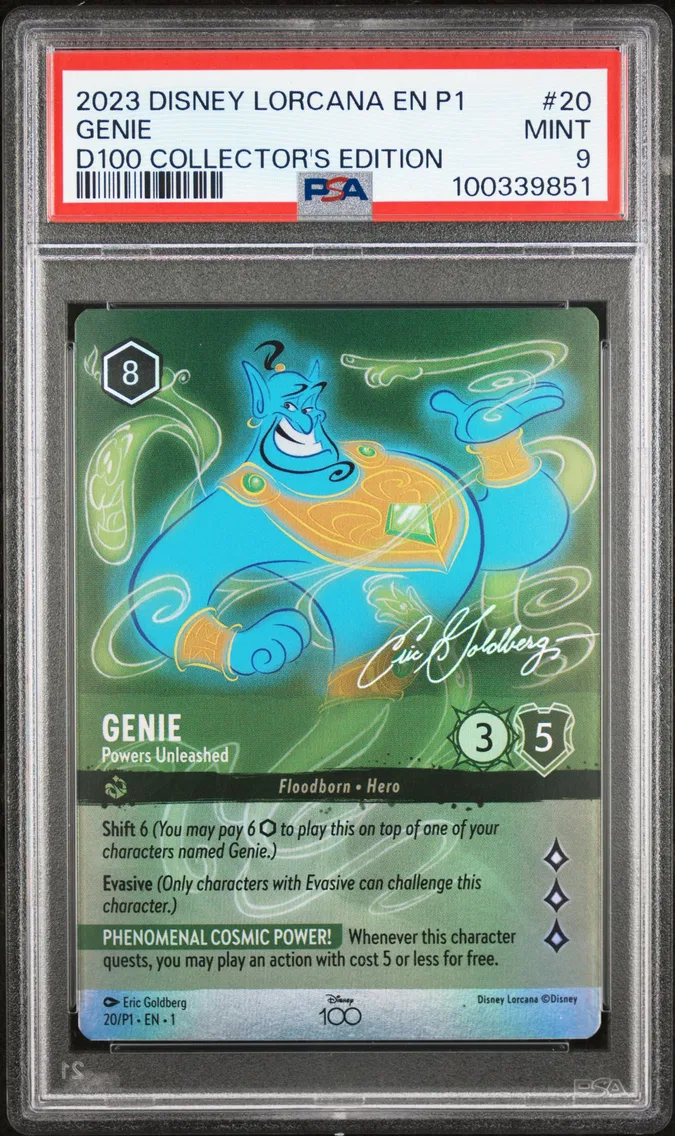 2023 #20 Genie - Powers Unleashed PSA 9 Disney Lorcana EN P1-Promo