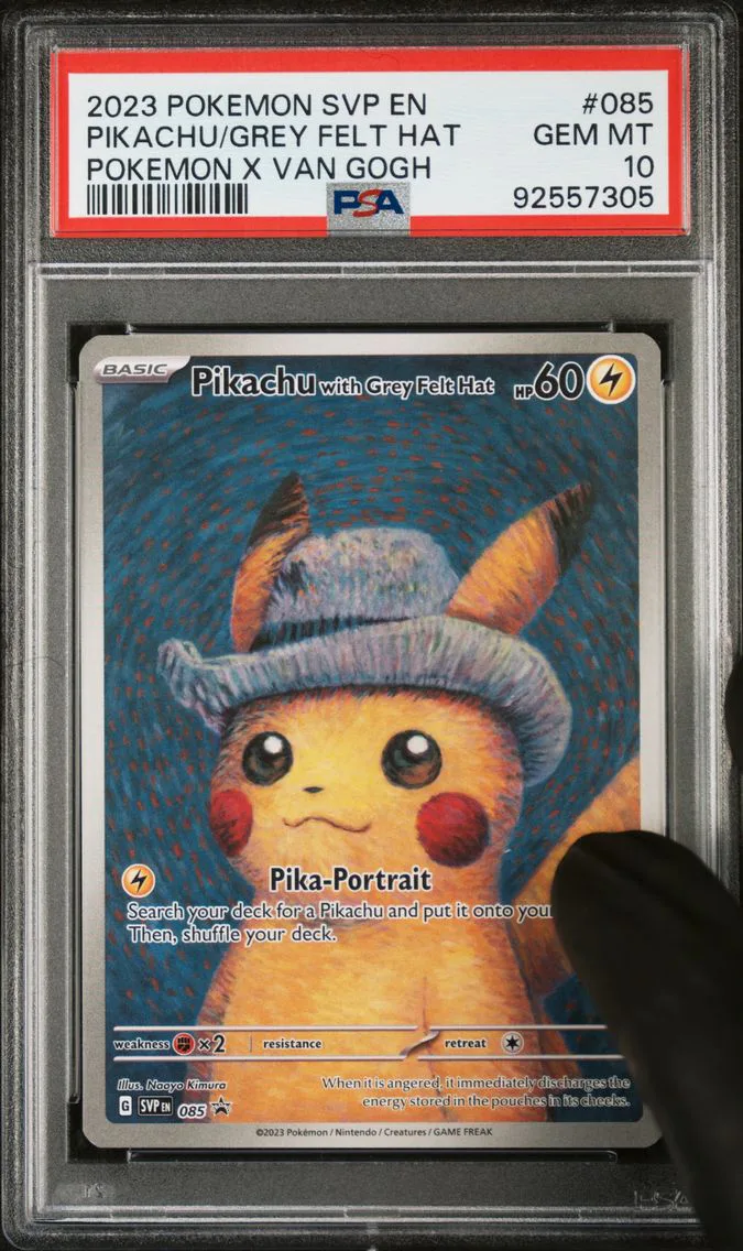 2023 #085 Pikachu With Grey Felt Hat PSA 10 Svp EN-SV Black Star Promo Pokemon
