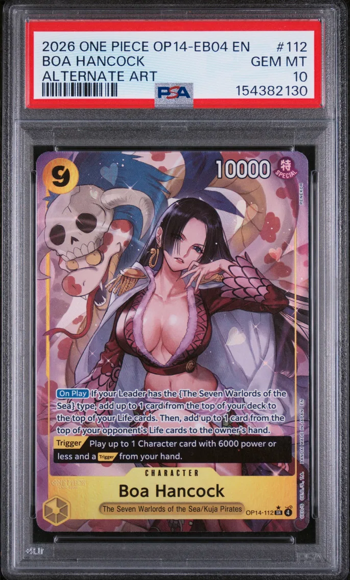 2026 #112 Boa Hancock PSA 10 One Piece OP14-EB04-the Azure Sea's Seven