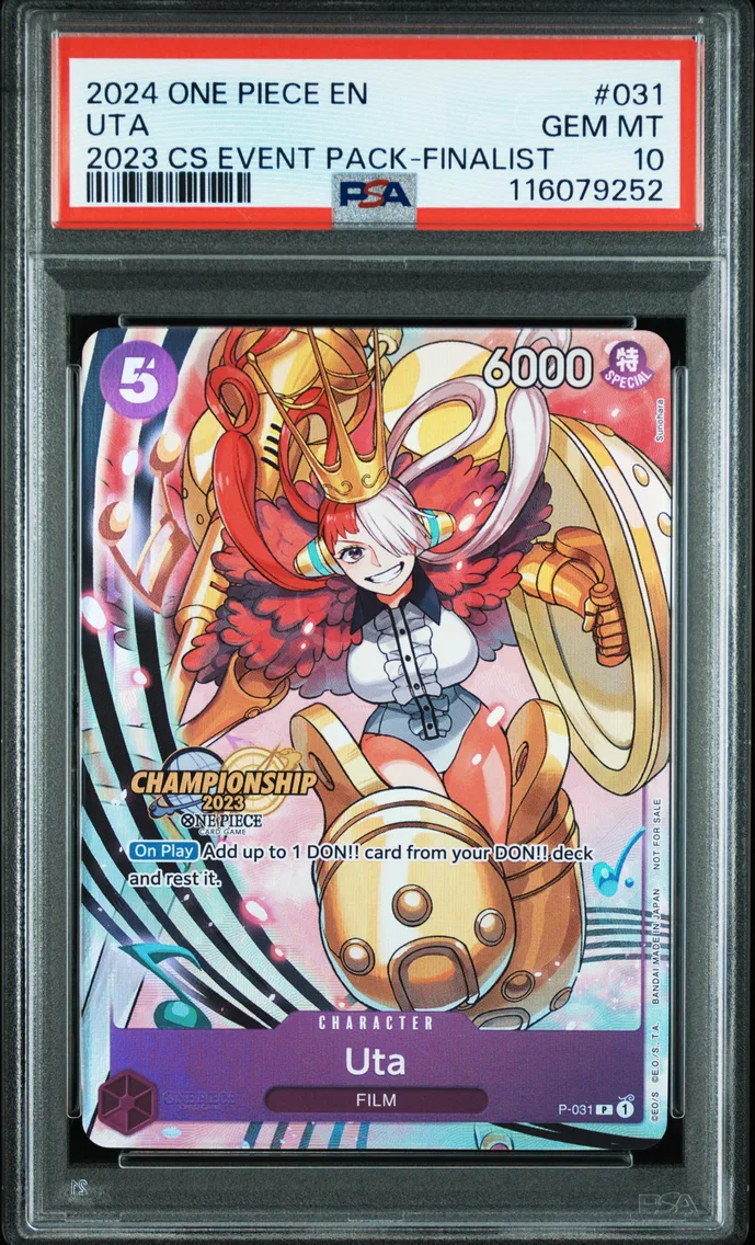 2024 #031 Uta PSA 10 One Piece Championship 2023 Event Pack