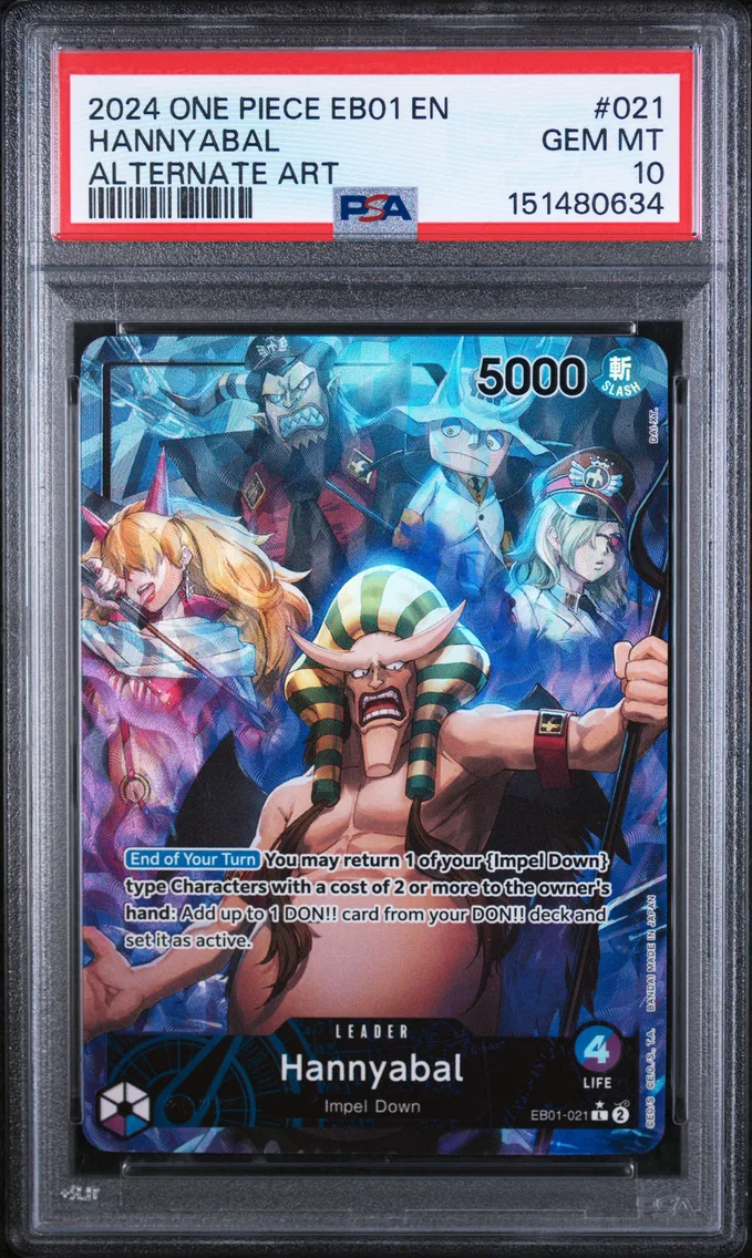 2024 #021 Hannyabal PSA 10 One Piece EB01-Extra Booster -Memorial Collection-