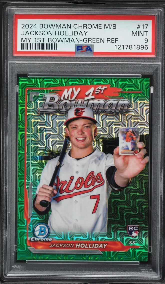 2024 #17 Jackson Holliday PSA 9 Bowman Chrome Mega Box My 1st Bowman