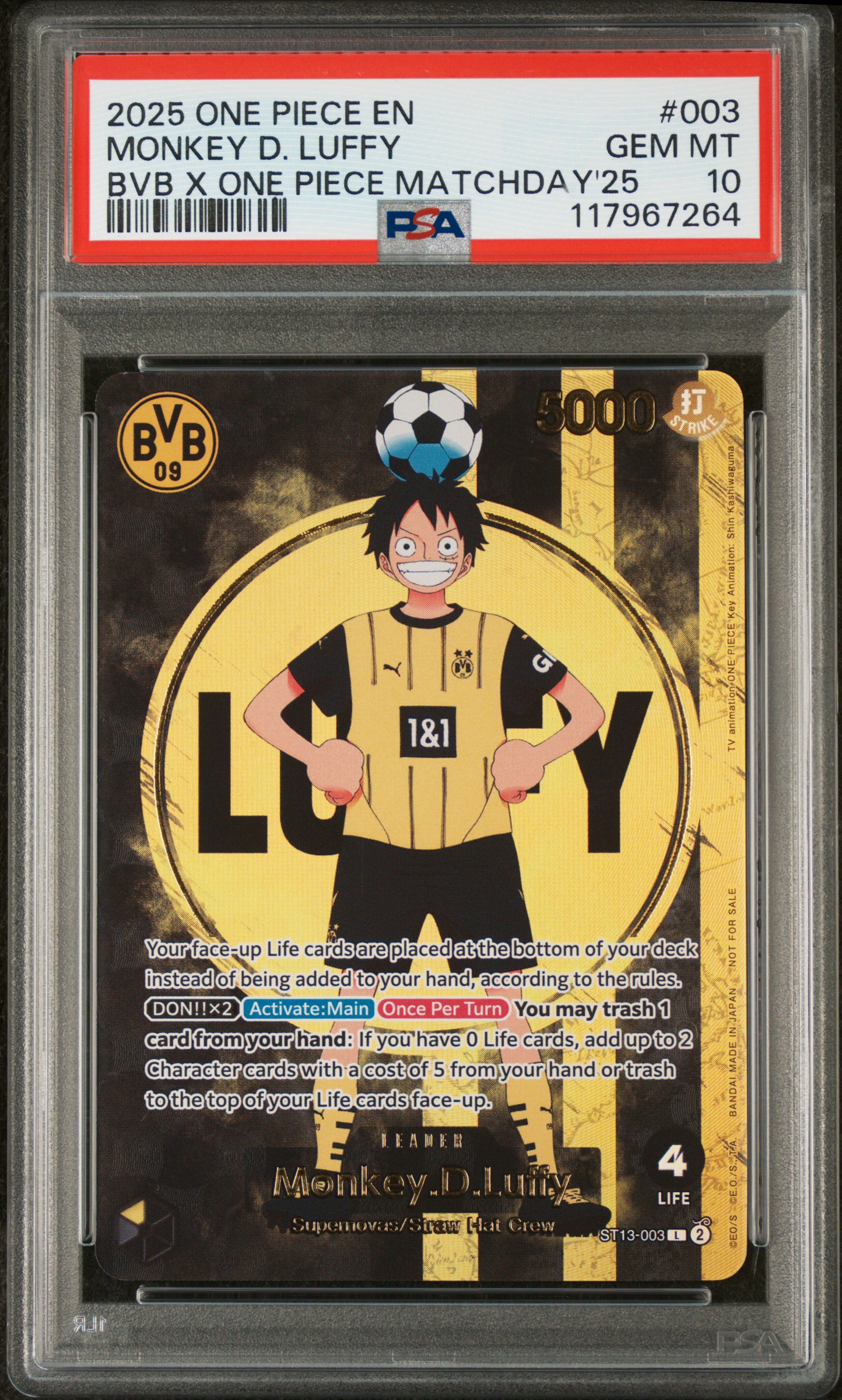 Monkey D. Luffy Bvb X One Piece Match Day 2025