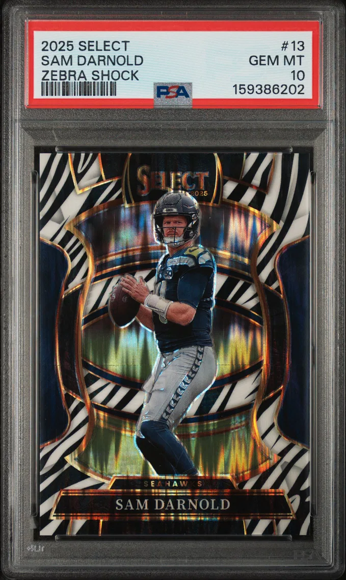 2025 #13 Sam Darnold PSA 10 Panini Select