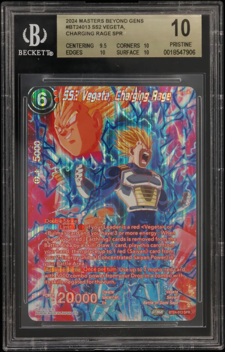 2024 #BT24013 SS2 Vegeta, Charging Rage SPR BGS 10 Dragon Ball Super Masters Beyond Generations