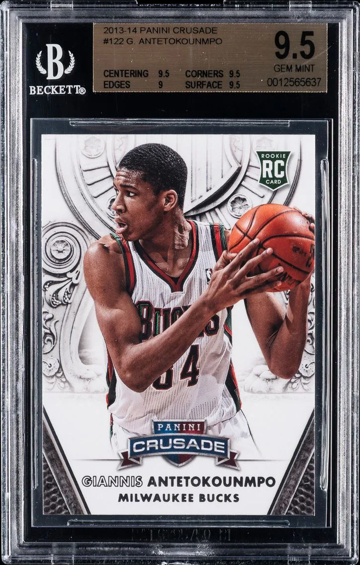 2013 #122 Giannis Antetokounmpo BGS 9.5 Panini Crusade