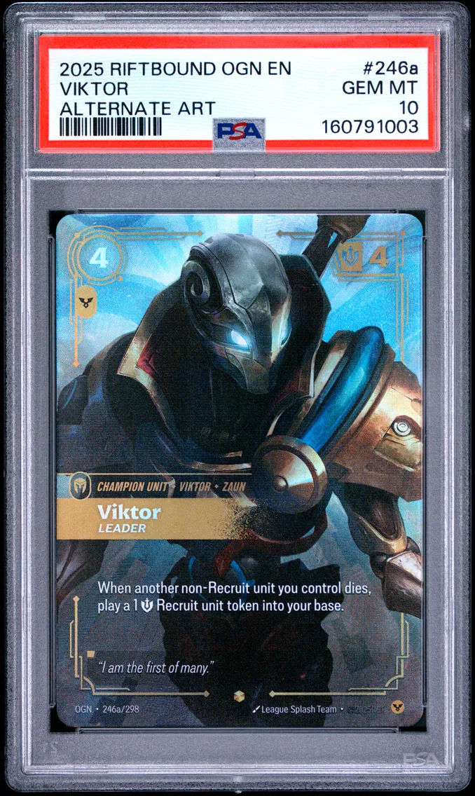 2025 #246a Viktor - Leader PSA 10 Riftbound: League of Legends Ogn-Origins