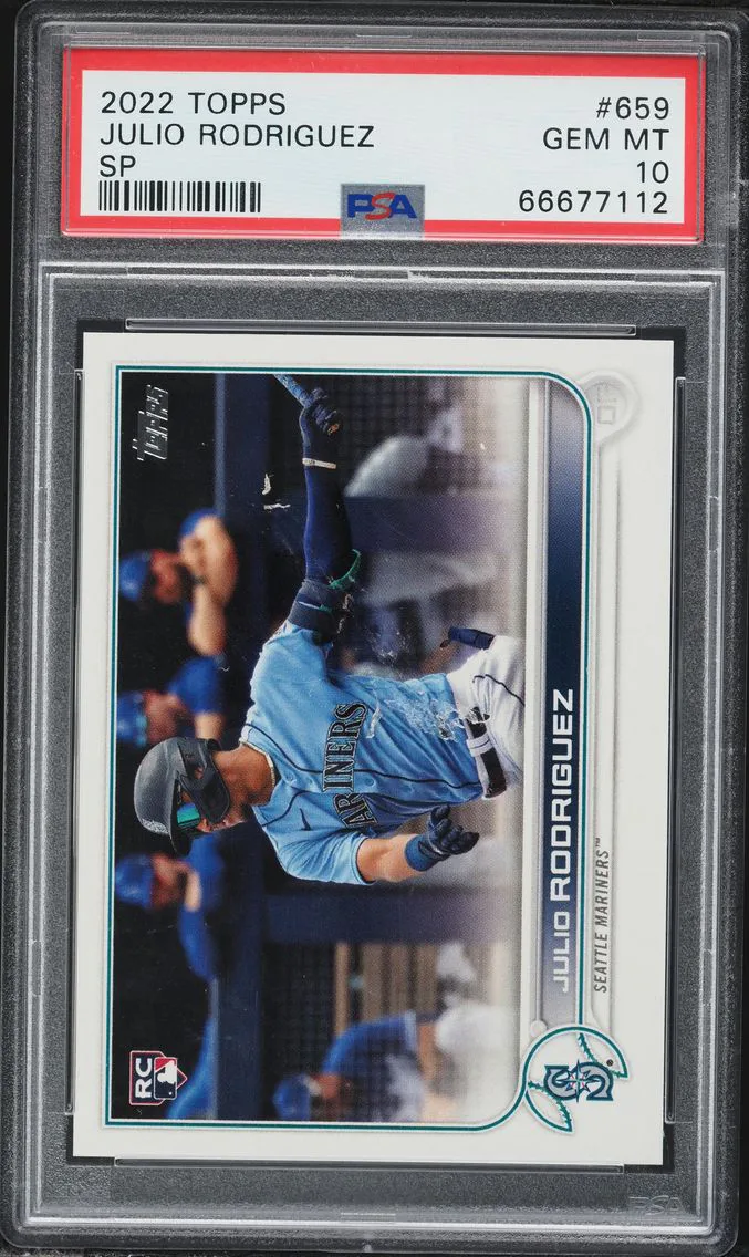 2022 #659 Julio Rodriguez PSA 10 Topps Baseball
