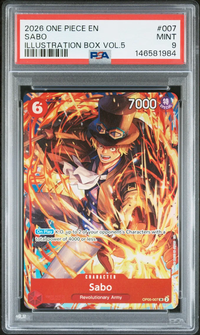 2026 #007 Sabo PSA 9 One Piece Promos