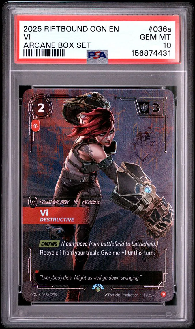 2025 #036a VI - Destructive PSA 10 Riftbound: League of Legends Ogn-Origins