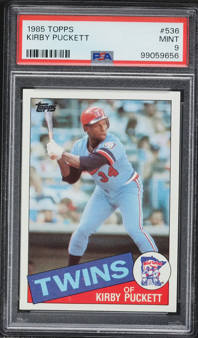 1985 #536 Kirby Puckett PSA 9 Topps Baseball