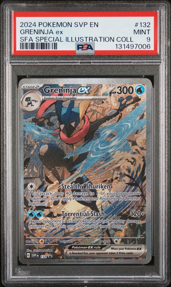 2024 #132 Greninja EX PSA 9 Svp EN-SV Black Star Promo Pokemon